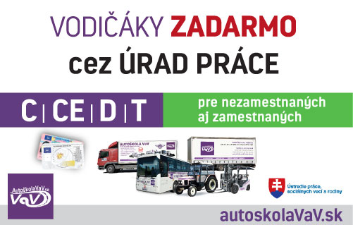 Vodičáky ZADARMO + KKV + VZV - pre zamestnaných a nezamestnaných