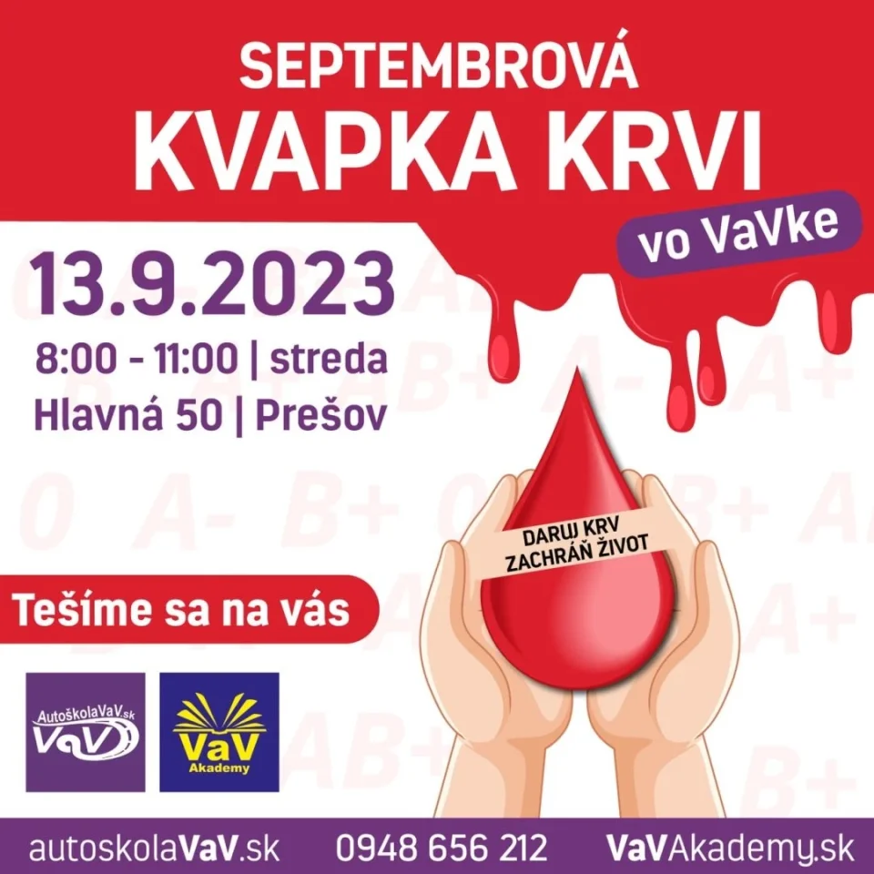 Septembrová kvapka krvi 2023