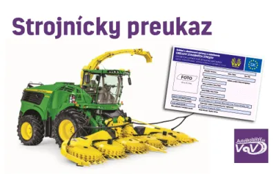 Strojnícky preukaz - poľnohospodárske stroje